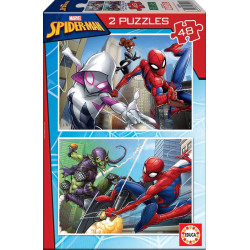 PUZZLE 2X48 PIEZAS SPIDER-MAN